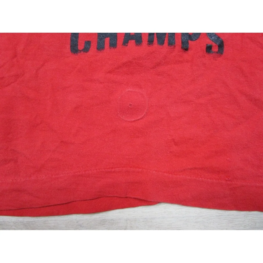 Vintage 70s State Football Champs T-Shirt Kids (M) Single Stitch Ohio Wolf